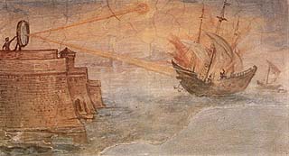 Peinture murale de  Stanzino delle Matematiche à la Galleria degli Uffizi (Florence, Italy). Par Giulio Parigi (1571-1635) en 1599-1600.
