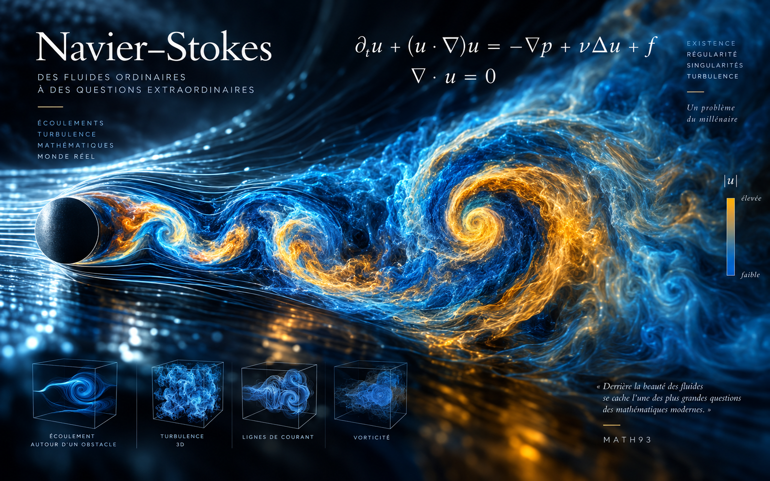 Équations de Navier–Stokes, turbulence et problème du millénaire